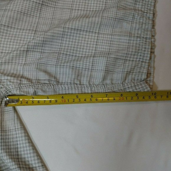 O'Neill Cream Beige Chequered Board Shorts Size 38 - Picture 12 of 12